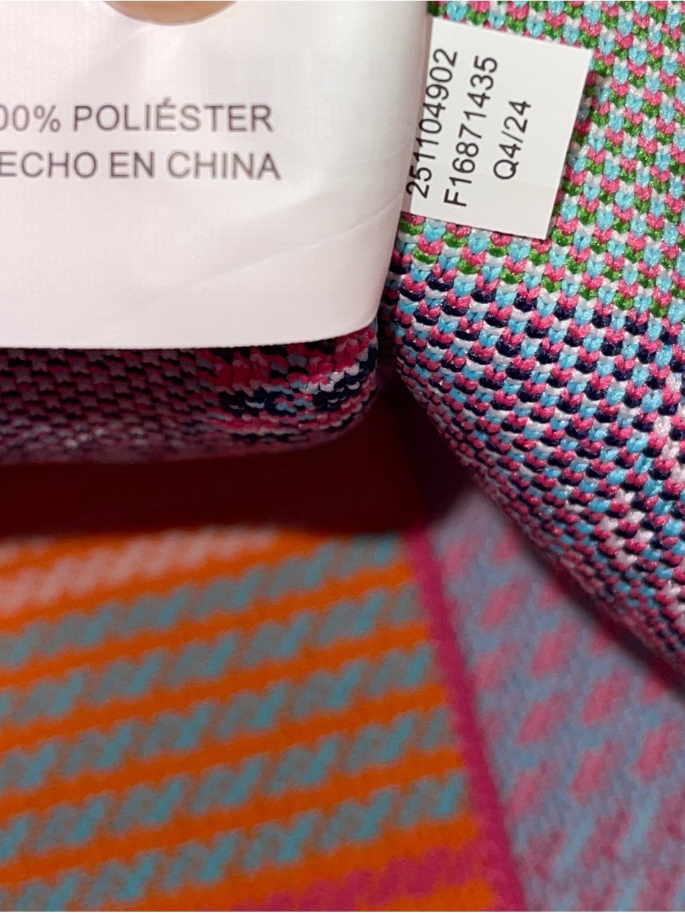 Kate Spade Pink Multi-Color Woven Mini Tote - Picture 7 of 11